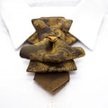 Papillon Uomo Marrone e Oro Paisley – Eleganza Classica